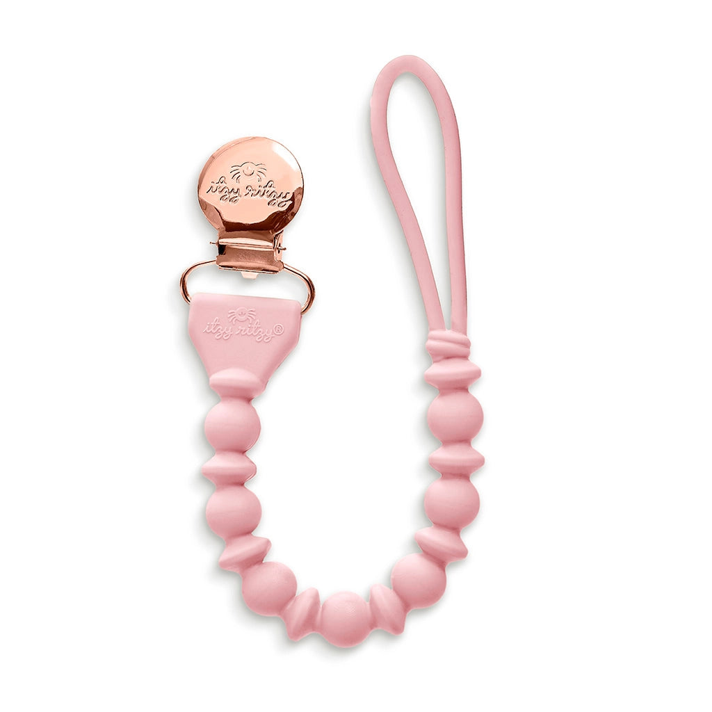 Itzy Ritzy Sweetie Strap Silicone Beaded Pacifier Clip
