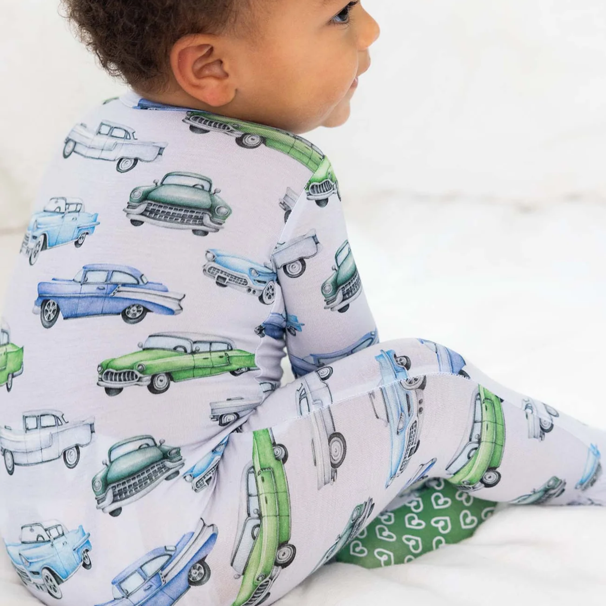 Lev Baby Zippered Footie / Elvis Cars