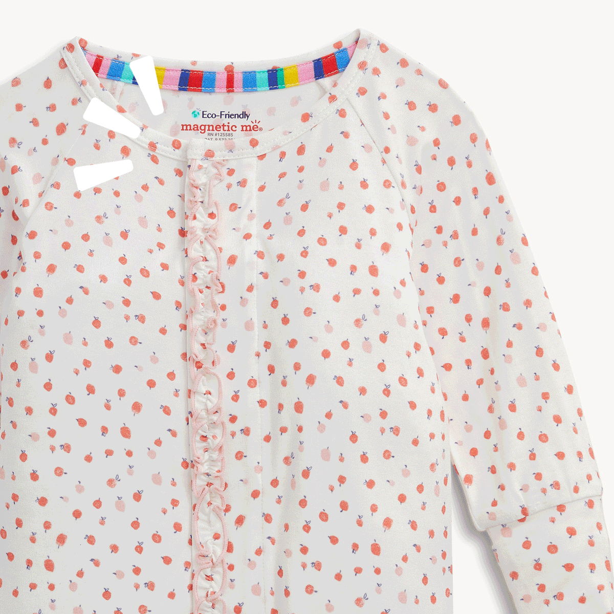 Magnetic Me Modal Ruffle Convertible Coverall / Apple Blossom