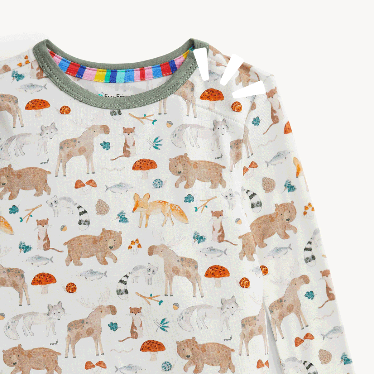 Magnetic Me Modal Magnetic Toddler Pajama Set / Wonderful Wildlife