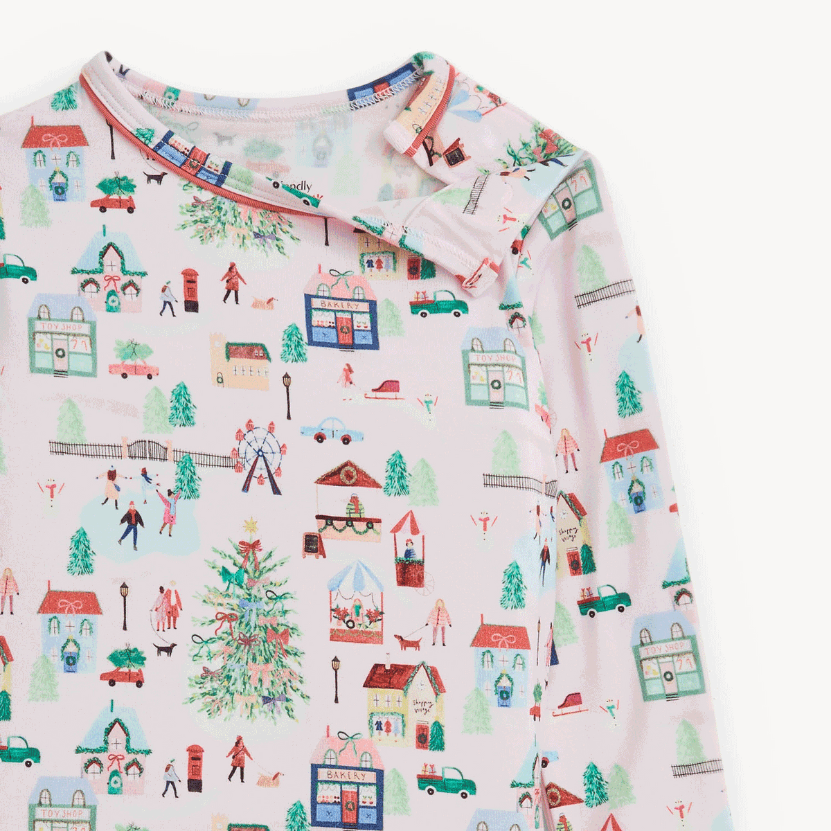 Magnetic Me Modal Magnetic Toddler Pajama Set / Winter Village