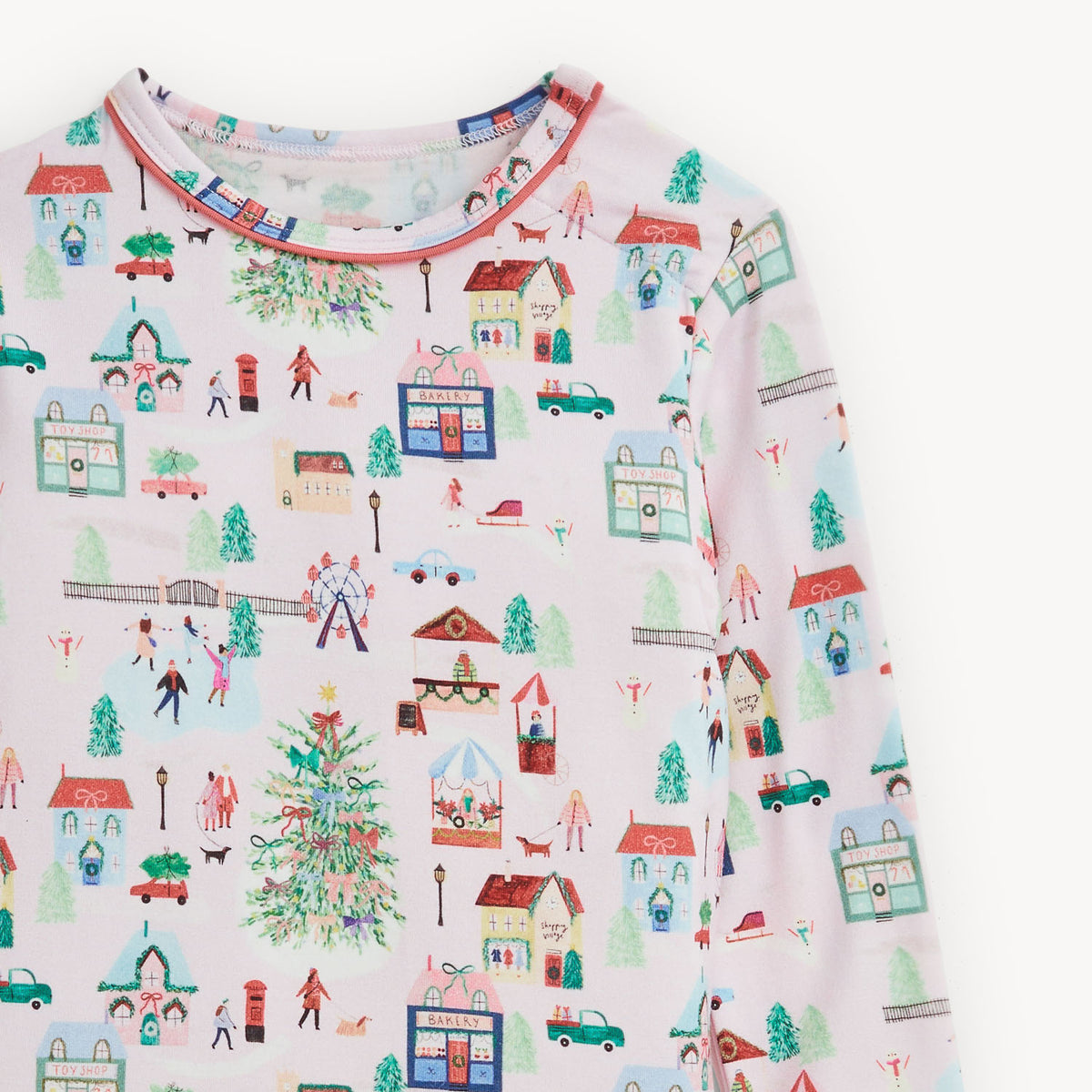 Magnetic Me Modal Magnetic Toddler Pajama Set / Winter Village