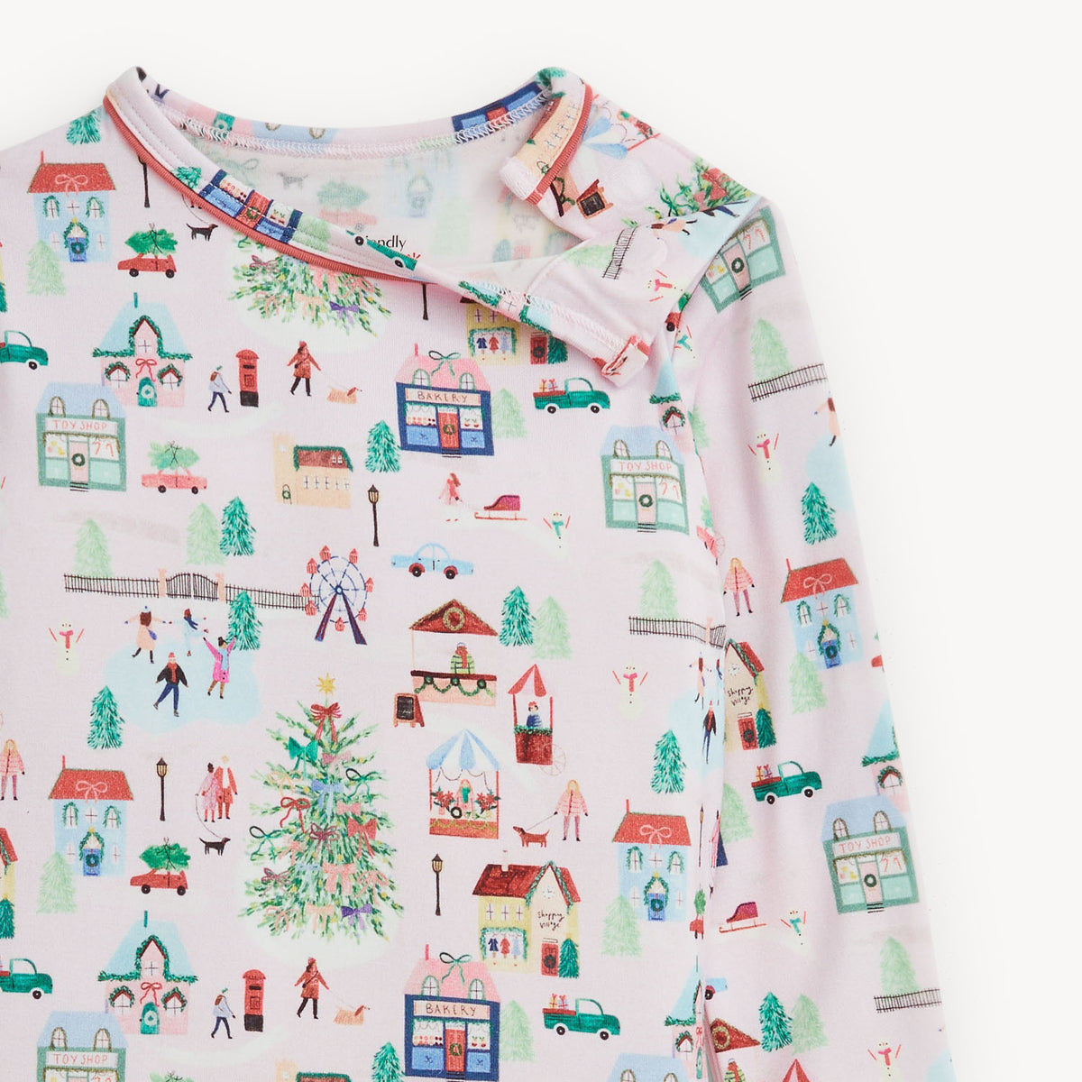 Magnetic Me Modal Magnetic Toddler Pajama Set / Winter Village