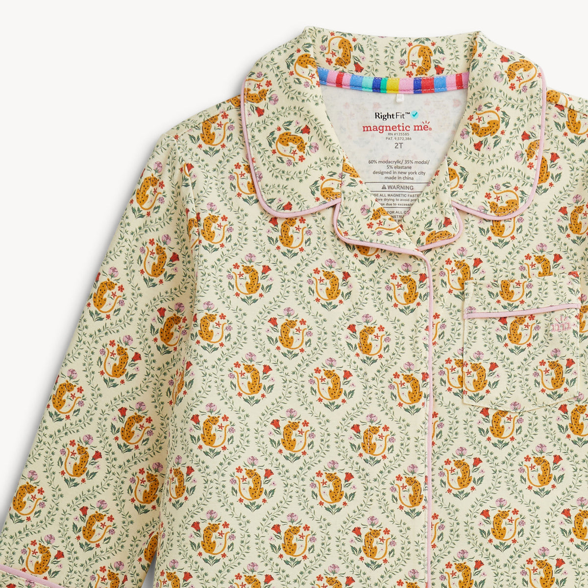 Magnetic Me Magnetic Classic with a Twist Toddler Pajama Set / Fleur Sauvage
