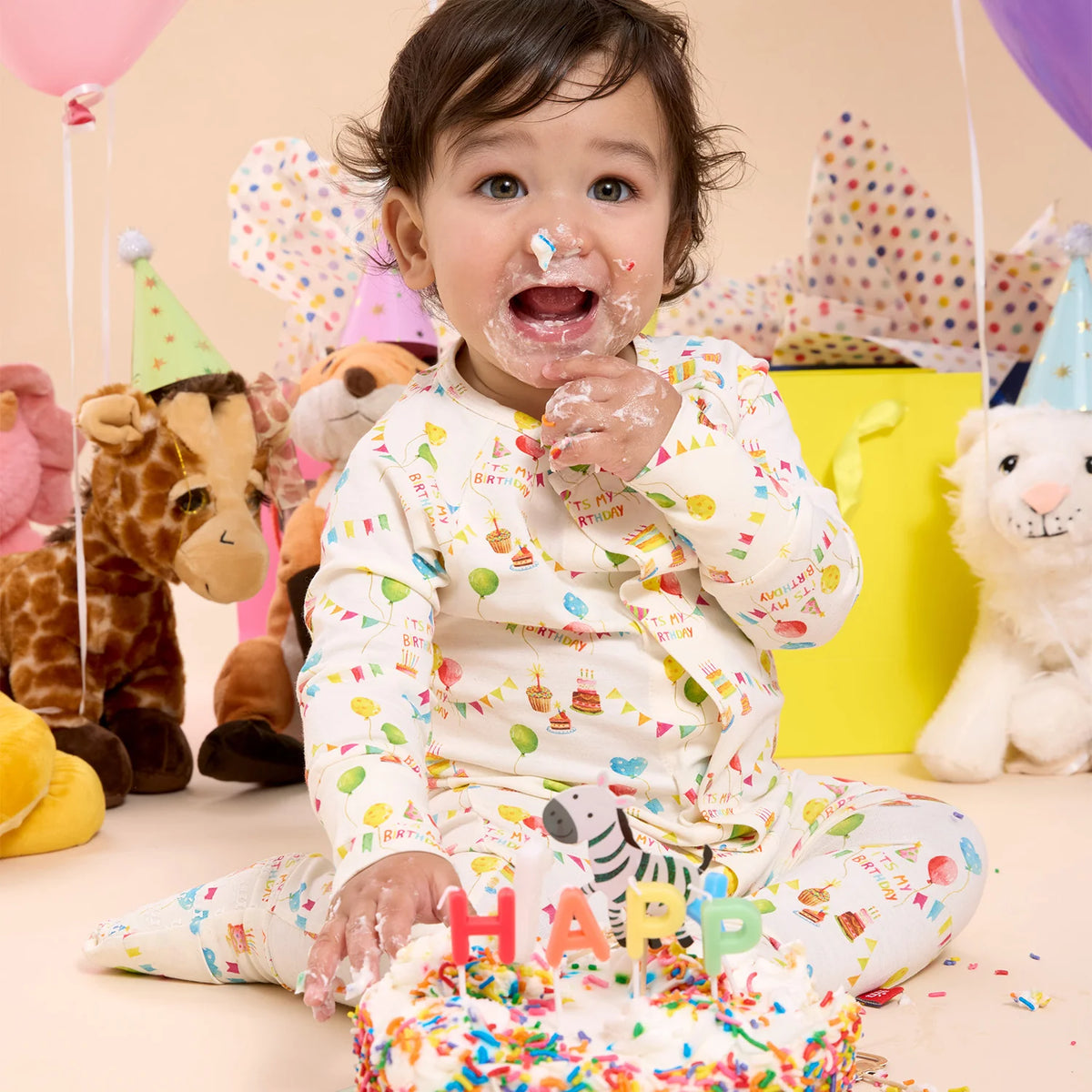 Magnetic Me Modal Magnetic Convertible Coverall / Birthday Babe