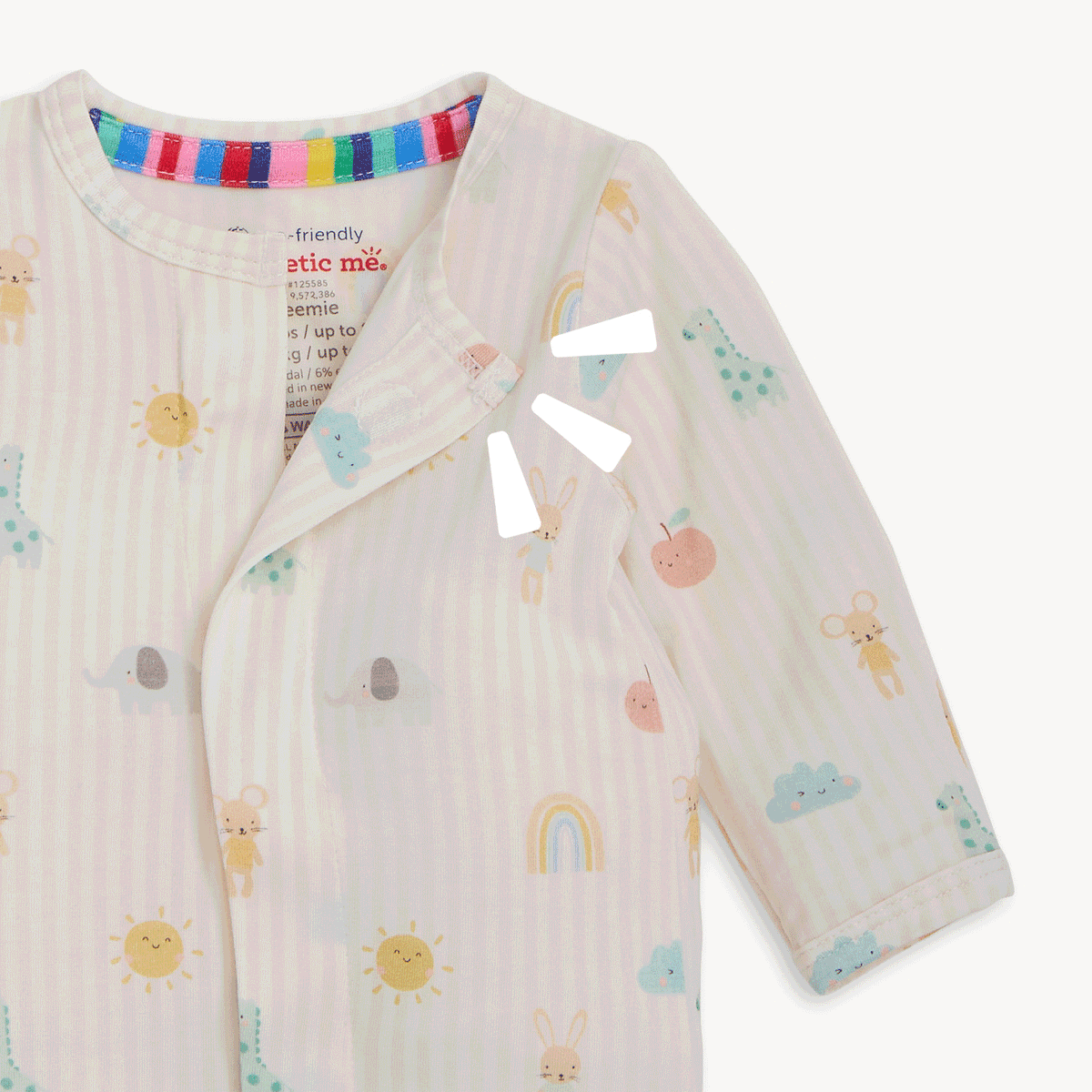 Magnetic Me Modal Magnetic Footie / Lullaby Sky Pink