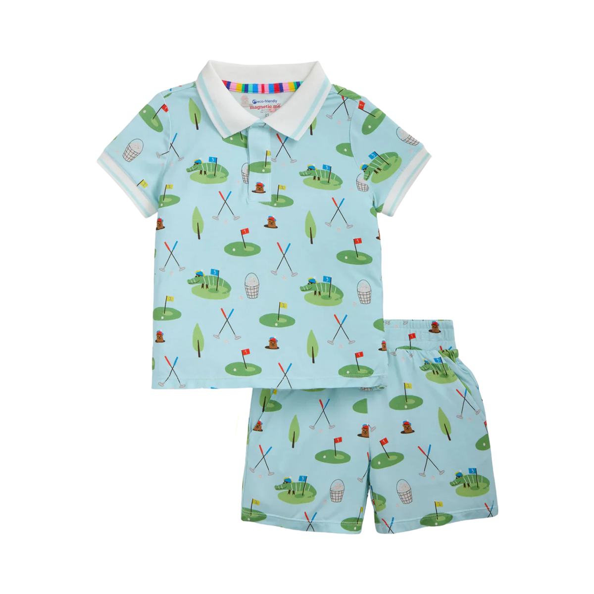 Magnetic Me Modal Short Polo Set / Gopher It