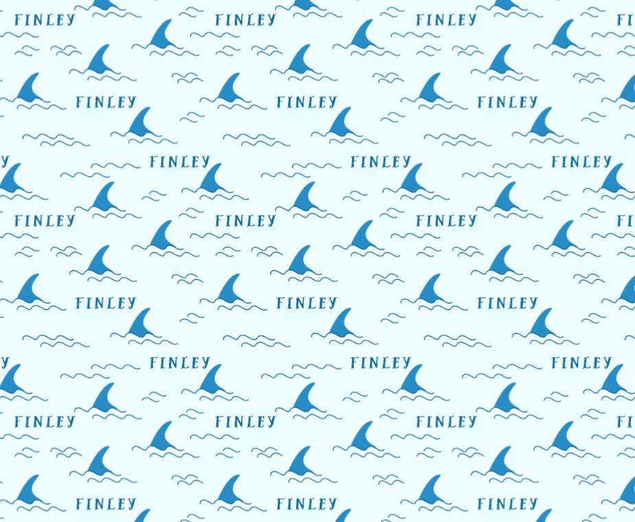 Personalized Stretchy Blanket | Shark Fin