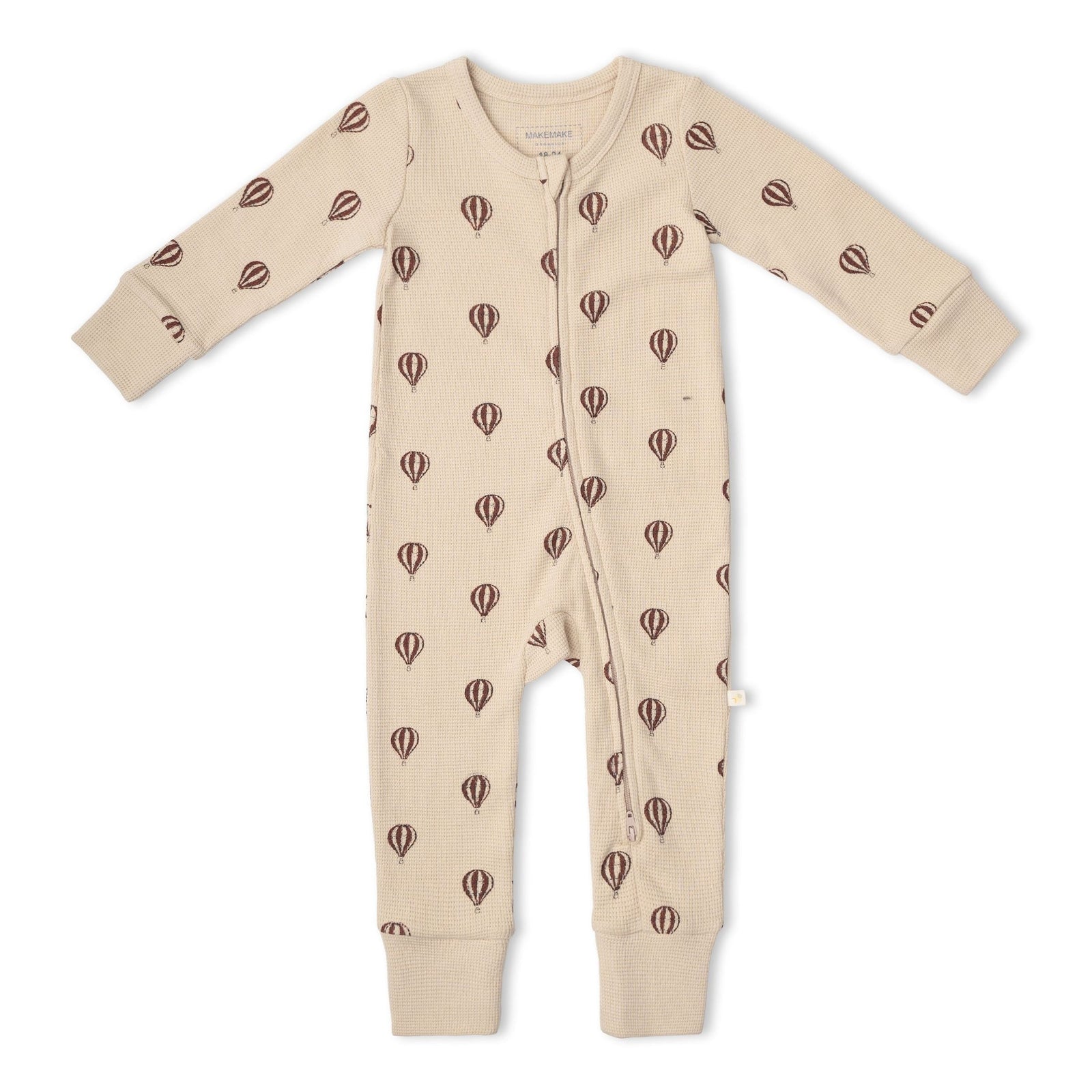 Organic 2-Way Zip Romper / Balloon Voyage