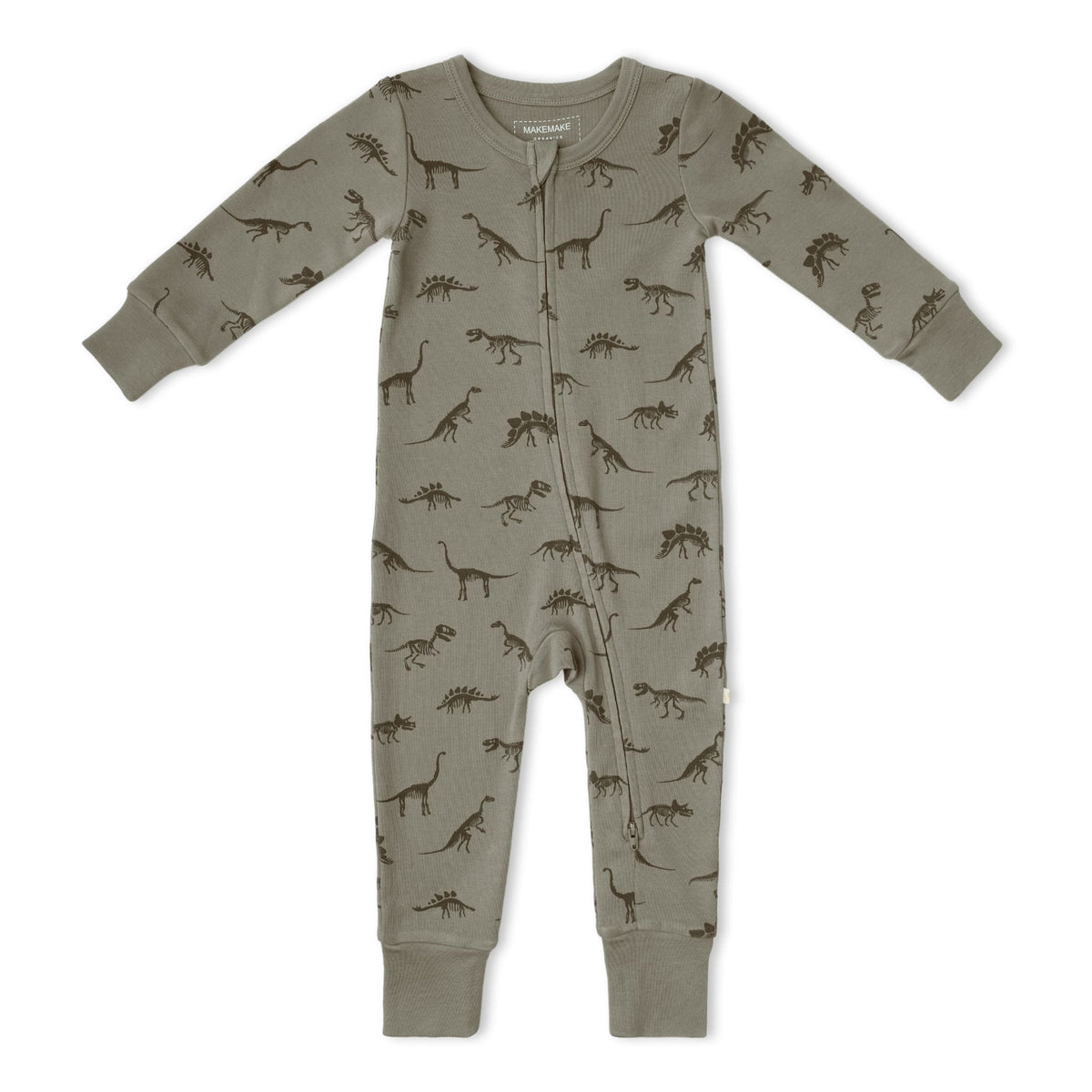 Organic 2-Way Zip Romper / Dino