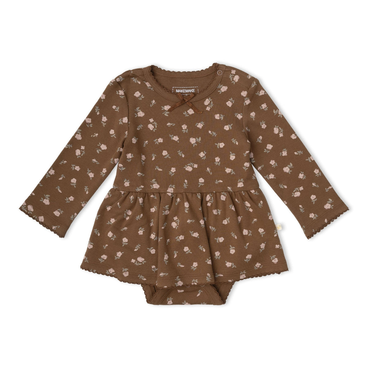 Organic Bodysuit Dress & Leggings Set / Primrose