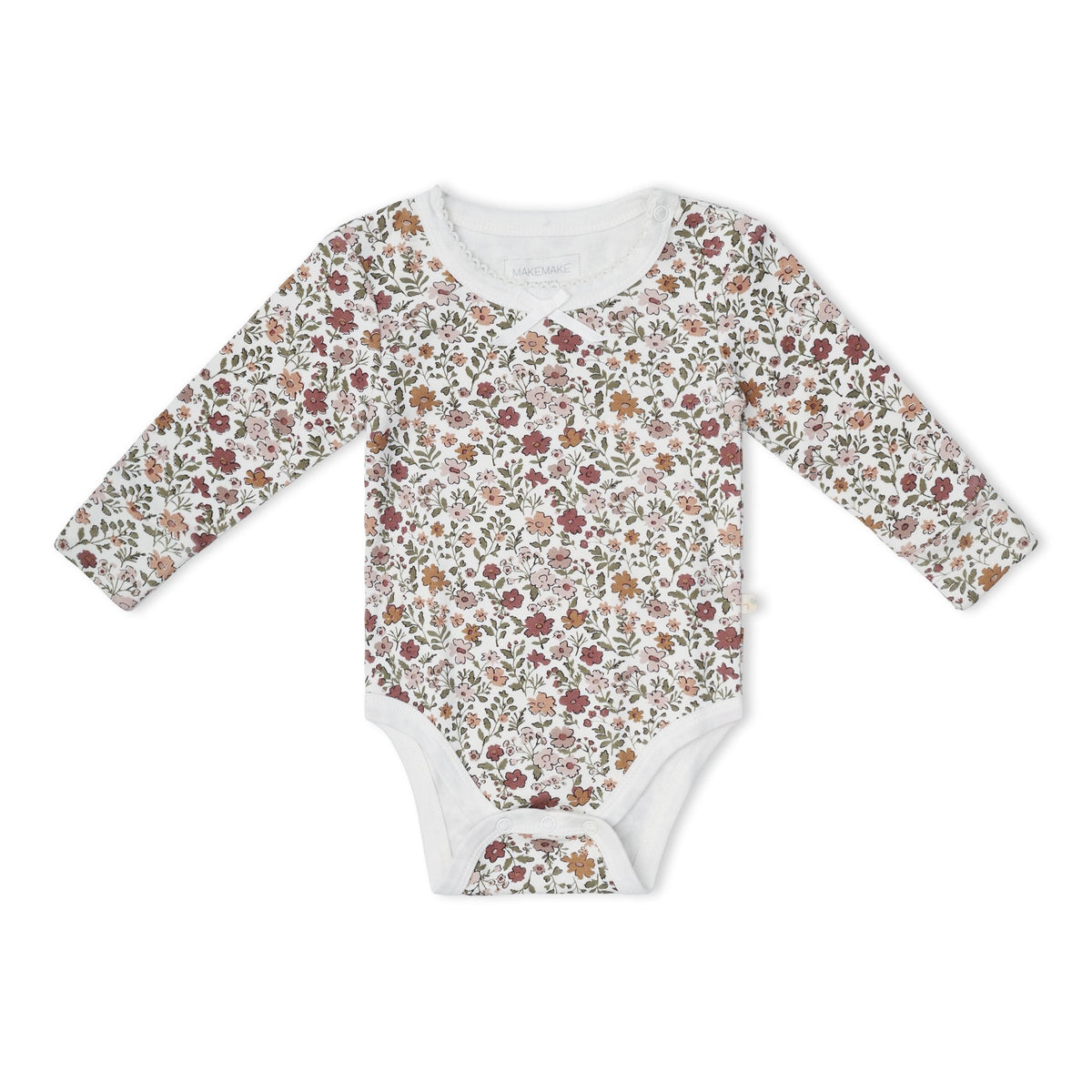 Organic Bodysuit & Foldover Pant Set / Woodland Sprig