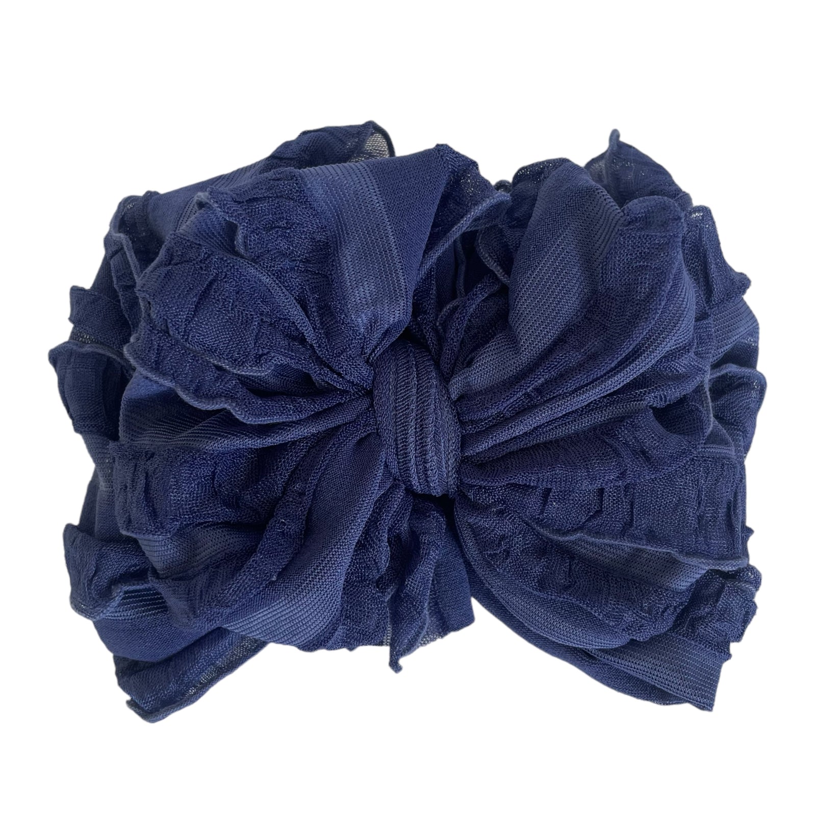 Ruffle Headband - Navy