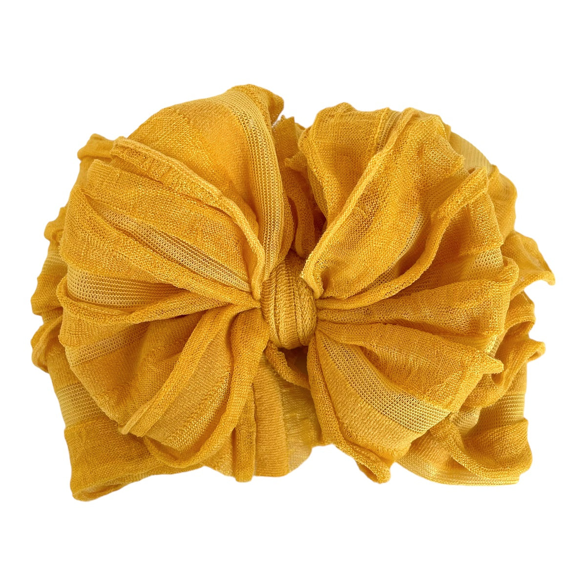Ruffle Headband - Mustard