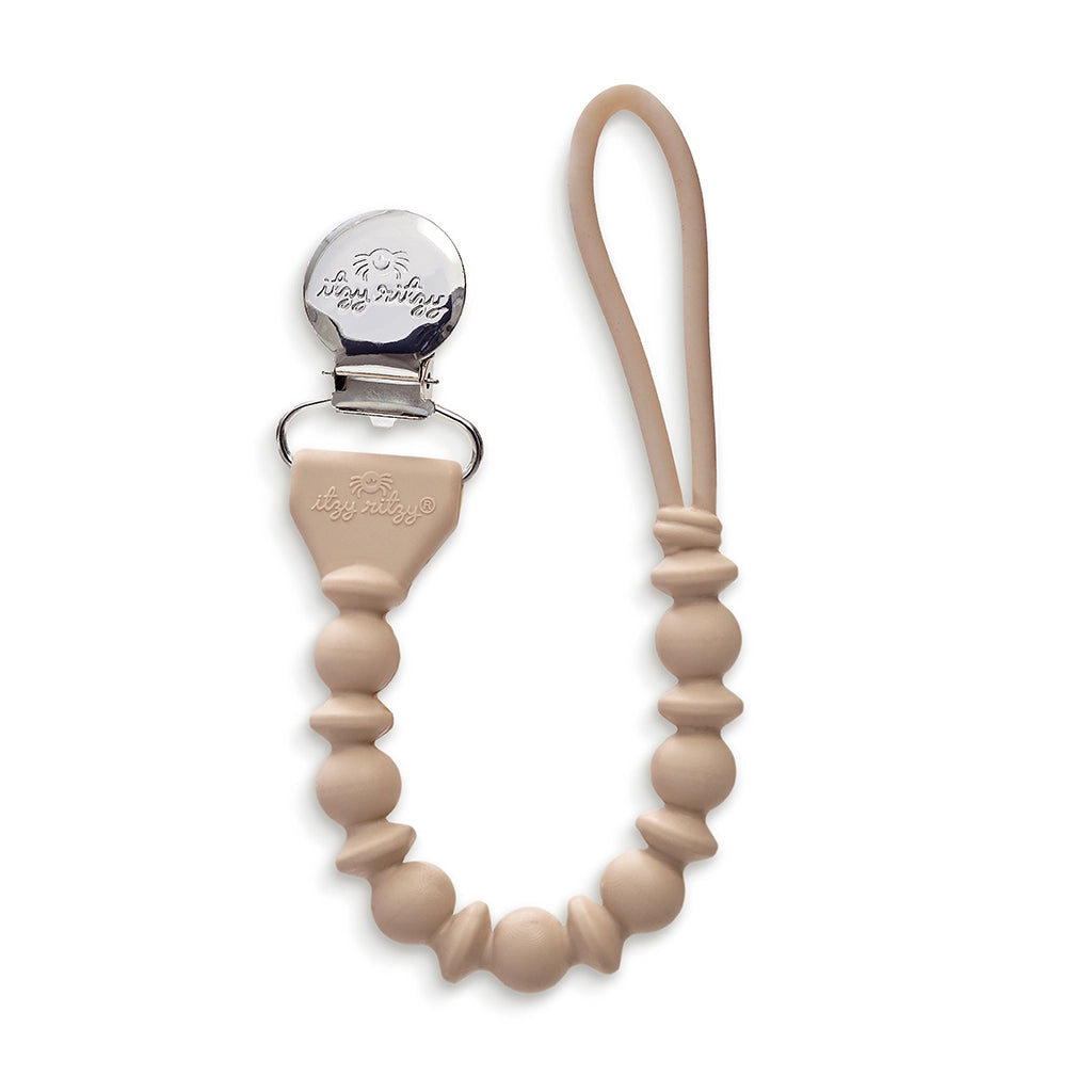 Itzy Ritzy Sweetie Strap Silicone Beaded Pacifier Clip