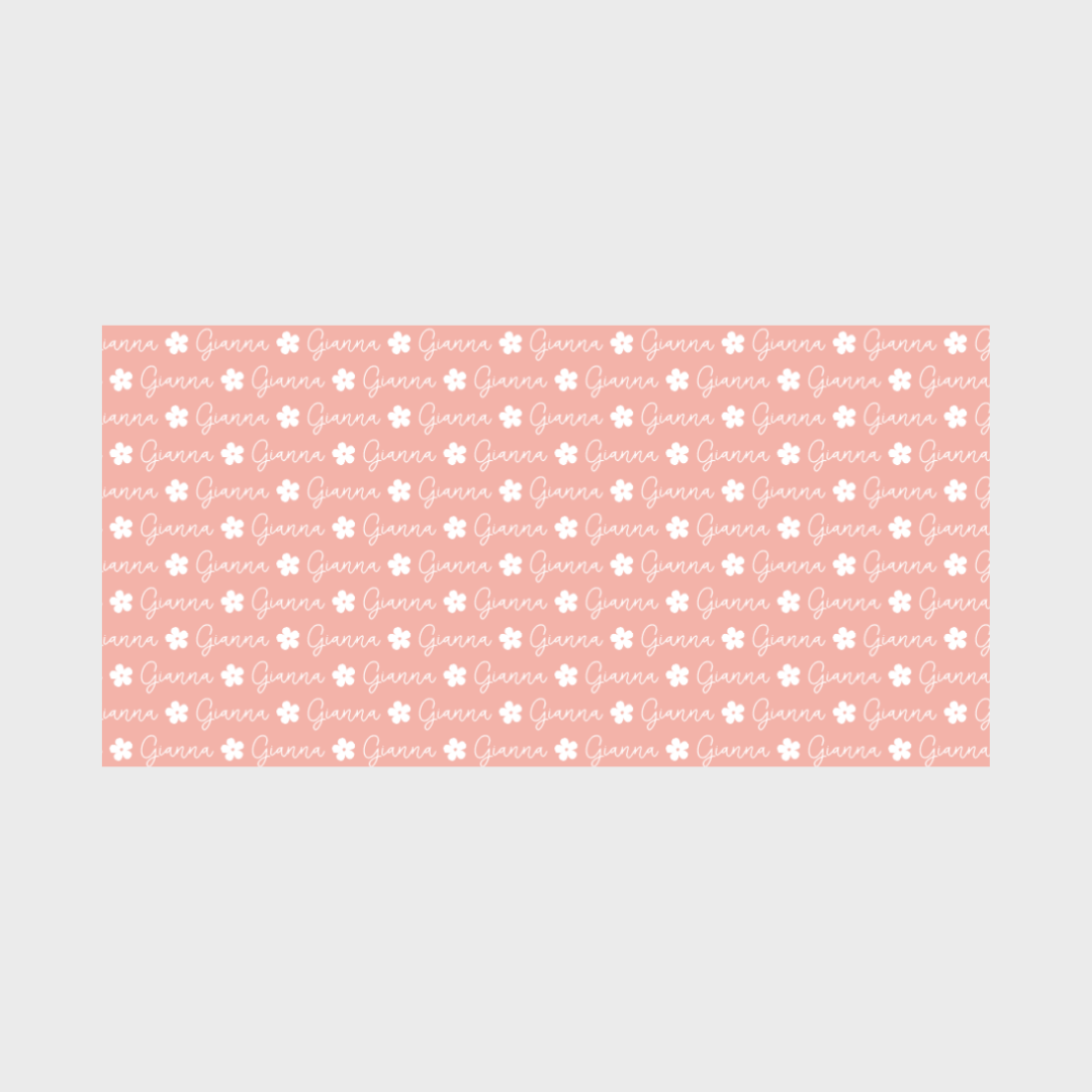 Personalized Towel | Repeating Name with Icon