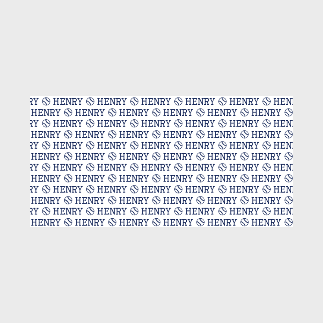 Personalized Towel | Repeating Name with Icon