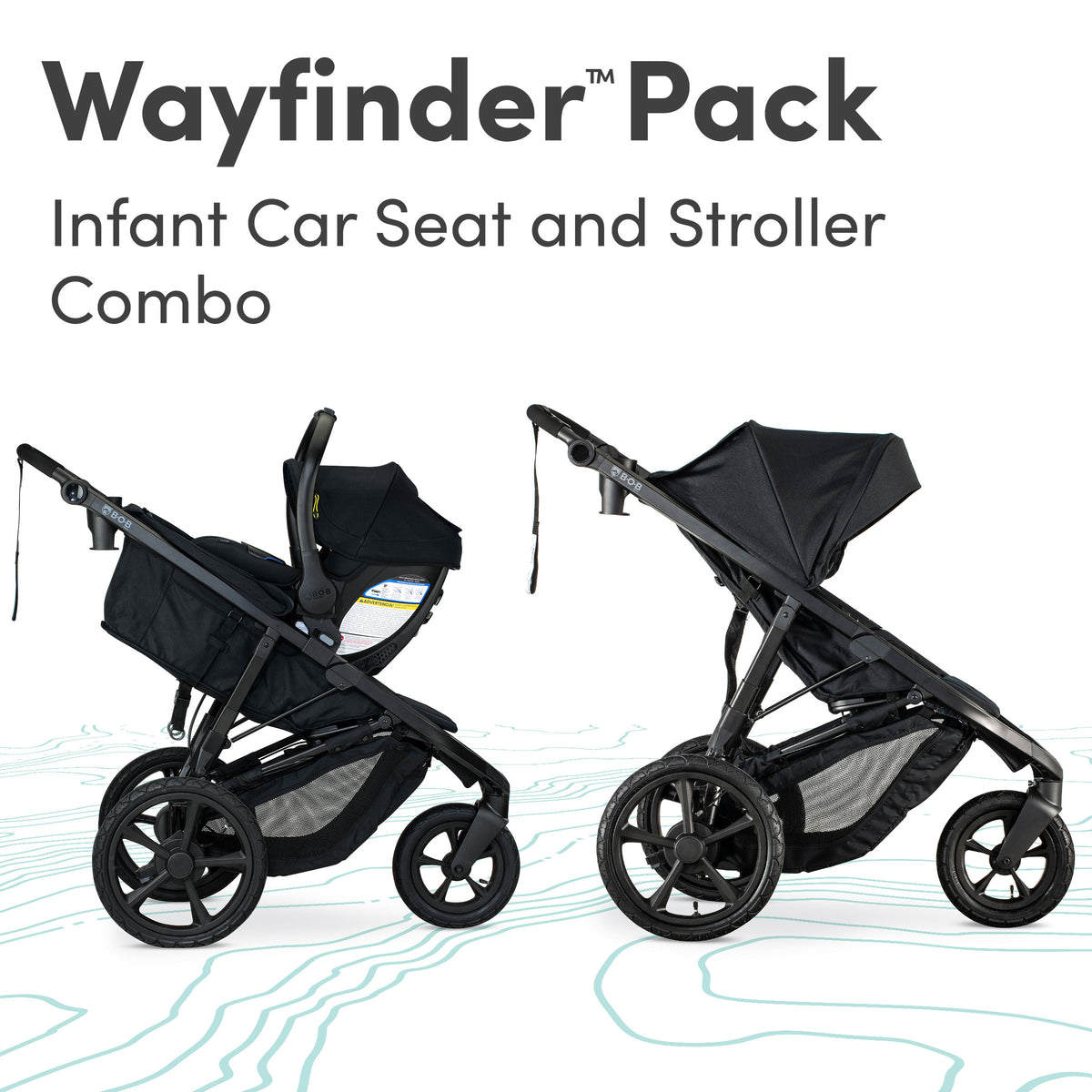 BOB Wayfinder Jogging Stroller Travel System