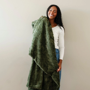 Saranoni Patterned Faux Fur XL Throw Blanket (60"x80")