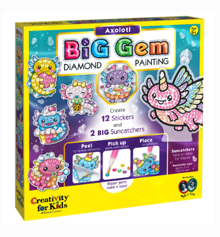 Big Gem Diamond Painting - Axolotl