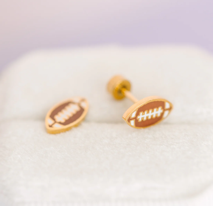 Football Stud Earrings