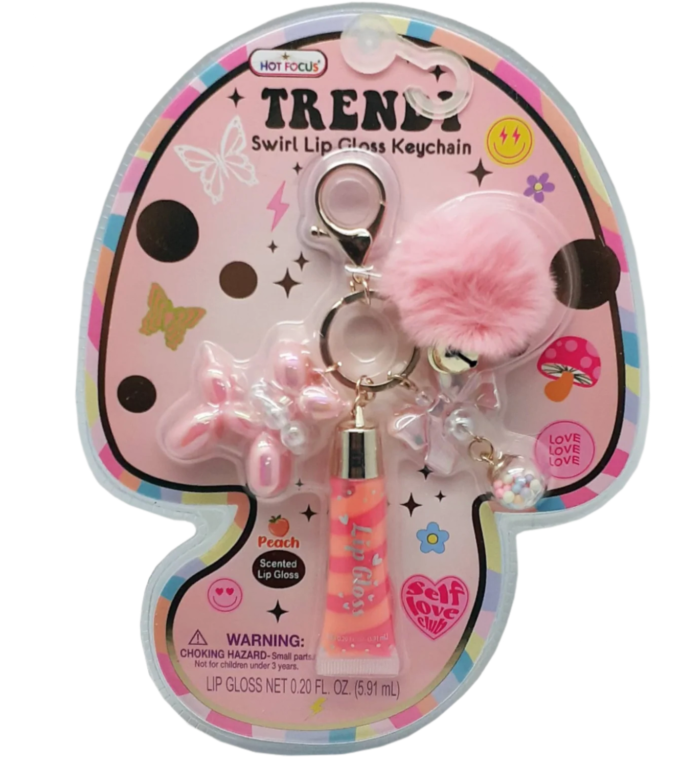 Good Day Trendy Lip Gloss with Key Chain