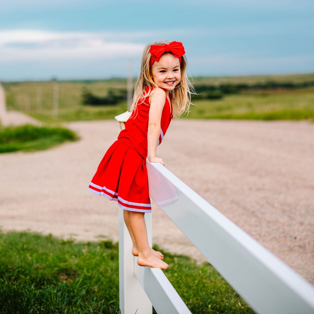 FAB-BOW-LOUS Headband / Cherry