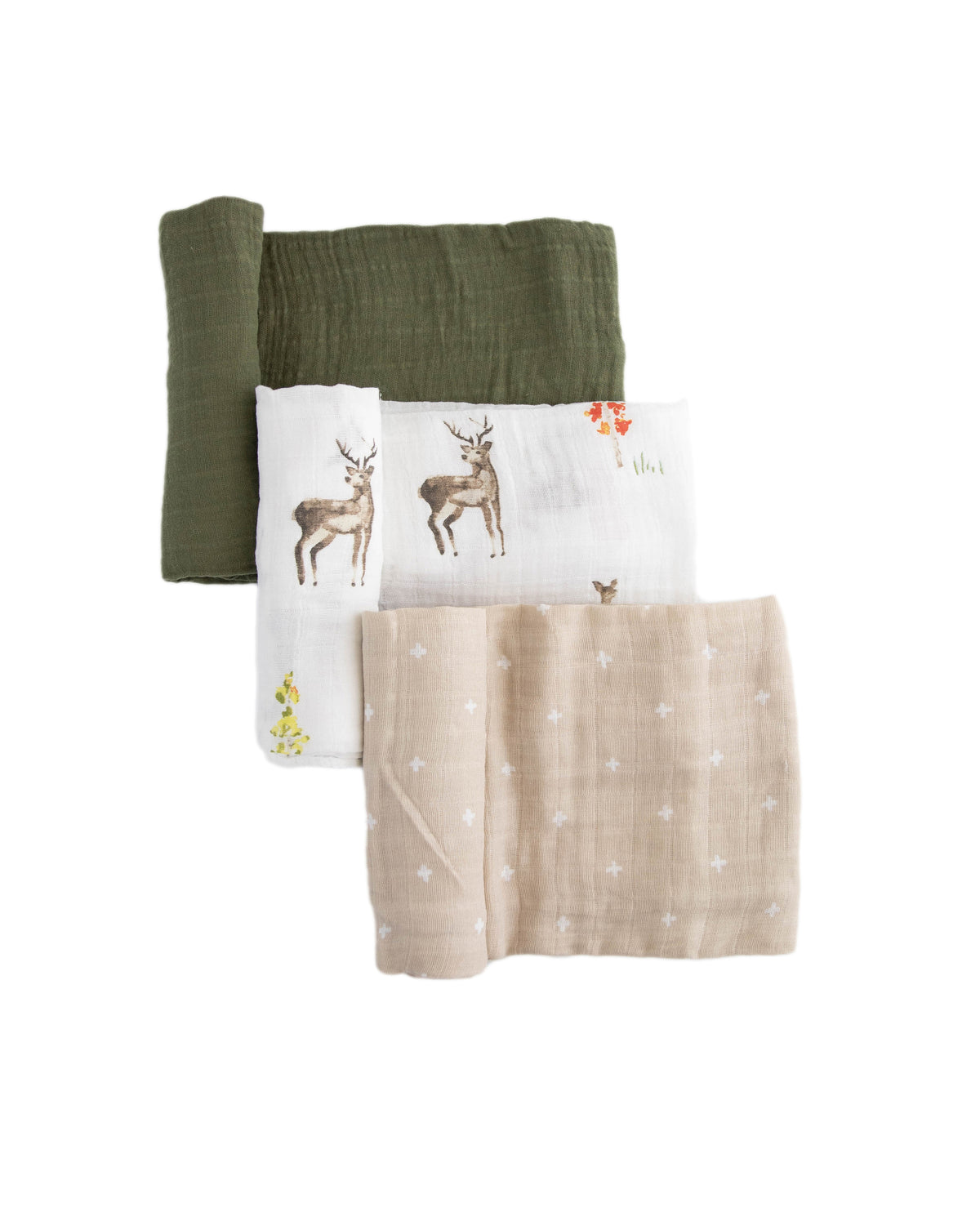 Little Unicorn Cotton Muslin Swaddle Set / Oh Deer