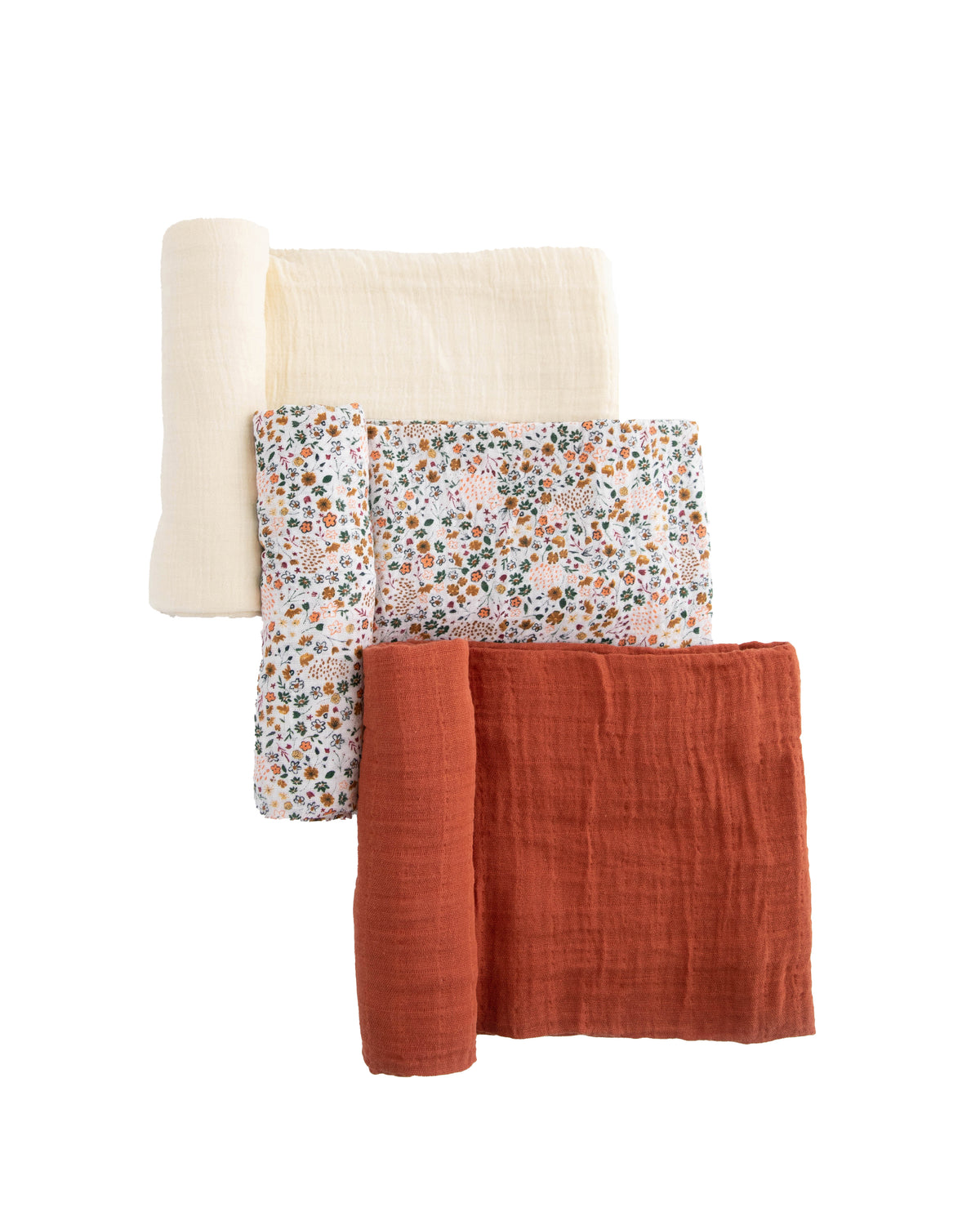 Little Unicorn Cotton Muslin Swaddle Set / Pressed Petals