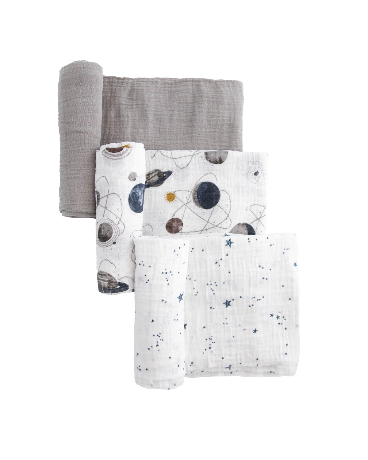 Little Unicorn Cotton Muslin Swaddle Set / Planetary