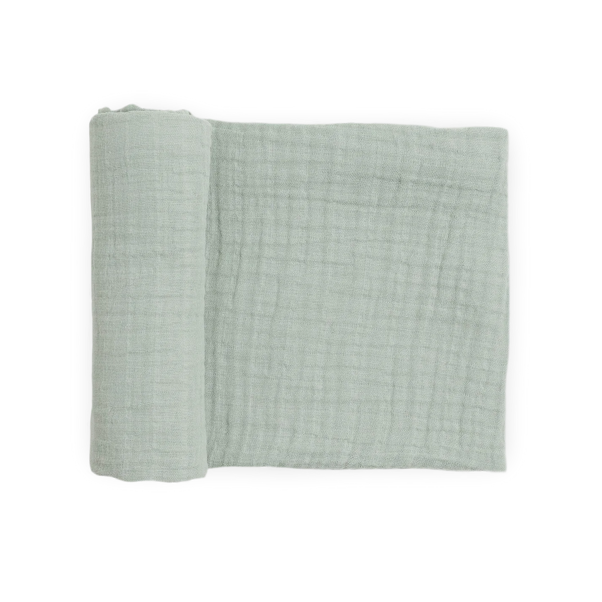 Little Unicorn Organic Cotton Muslin Swaddle Blanket / White Sage