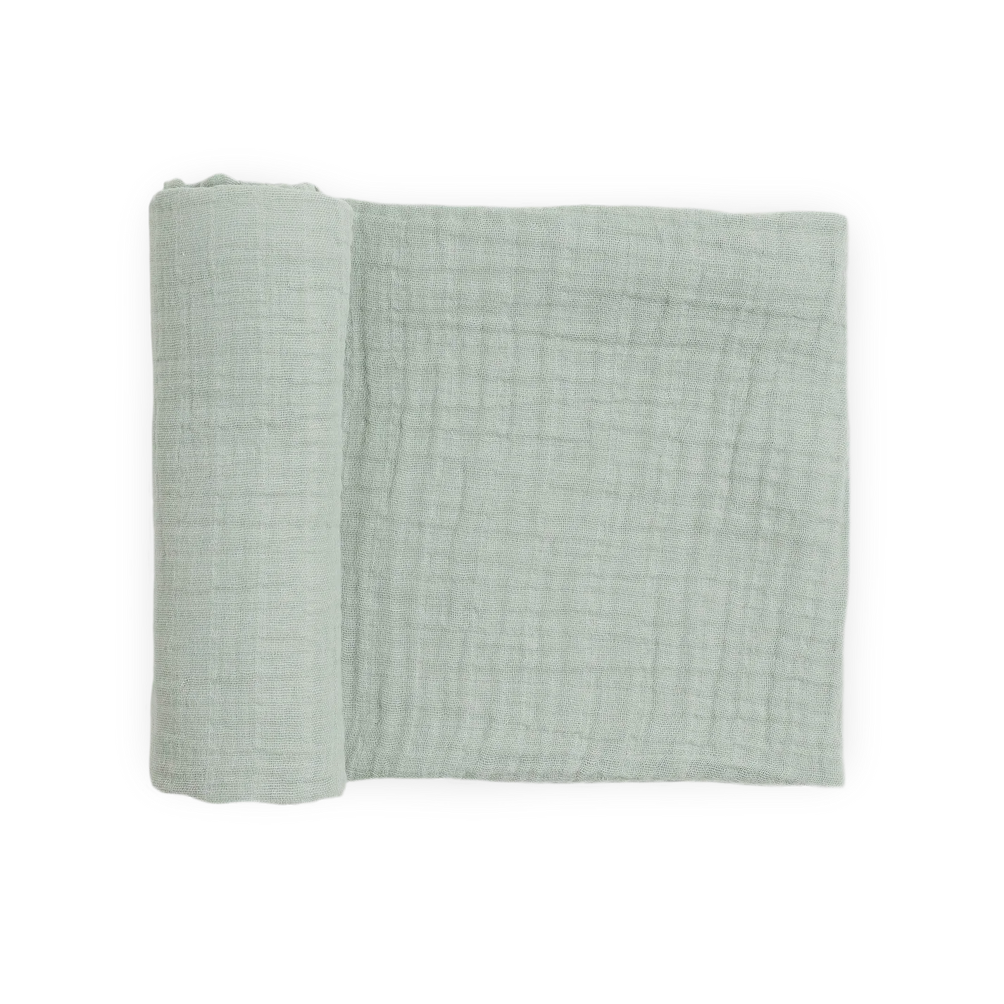 Little Unicorn Organic Cotton Muslin Swaddle Blanket / White Sage