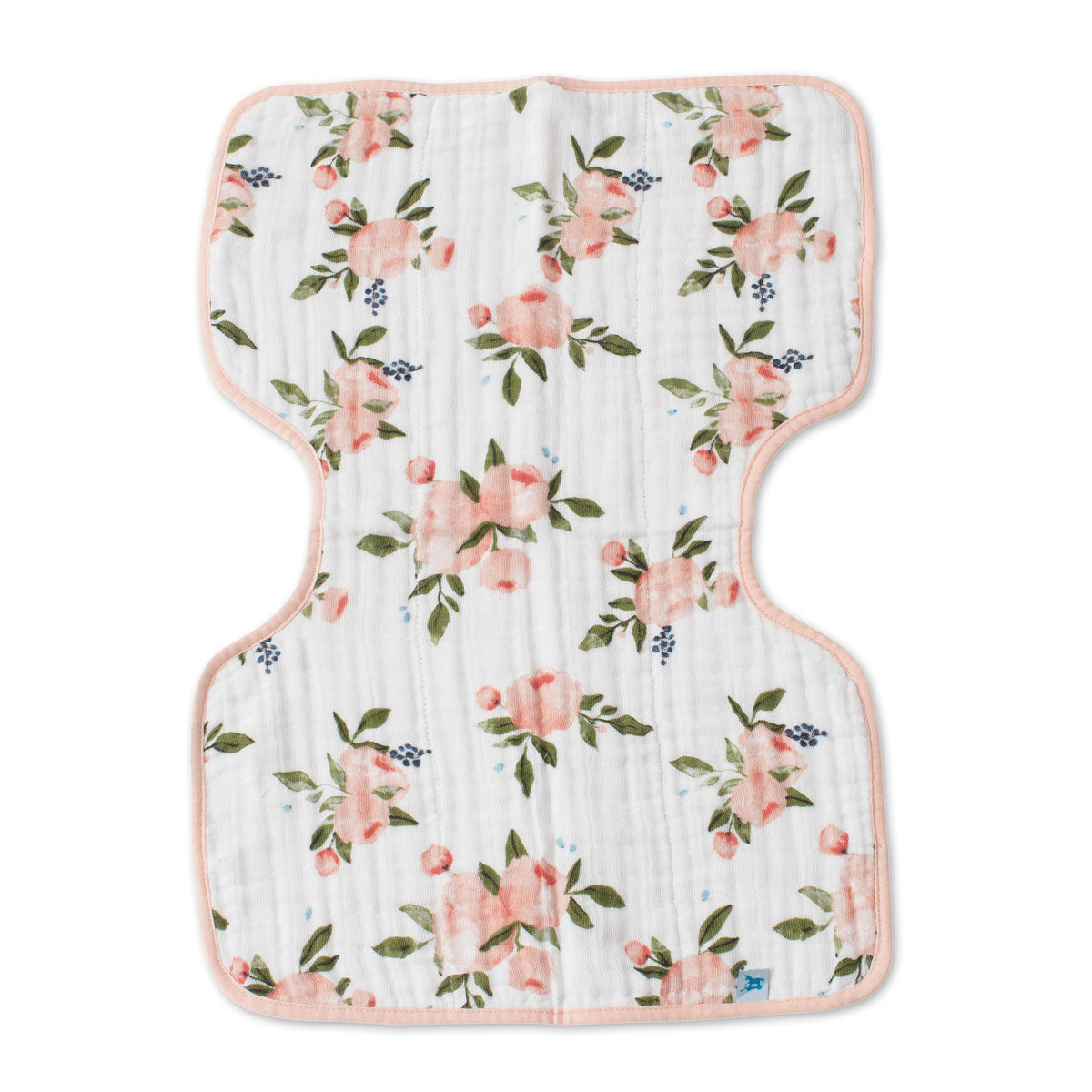 Little Unicorn Cotton Muslin Burp Cloth / Watercolor Roses
