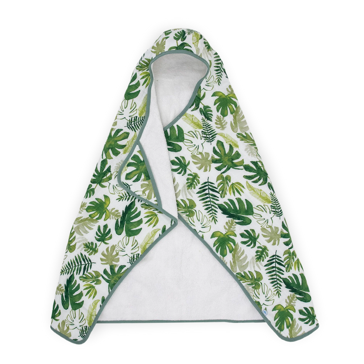 Little Unicorn Toddler Hooded Towel / Tropical Leaf