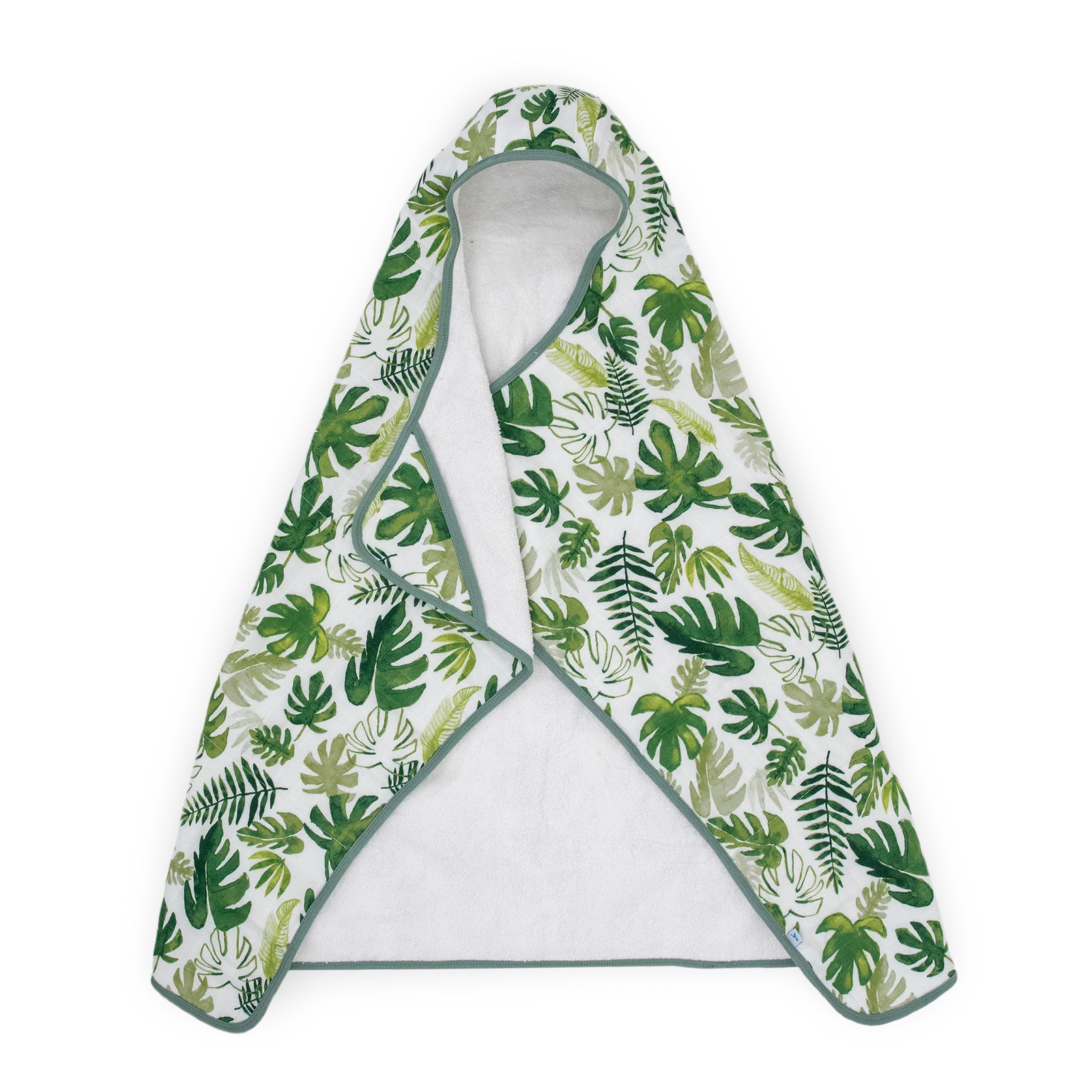 Little Unicorn Toddler Hooded Towel / Tropical Leaf