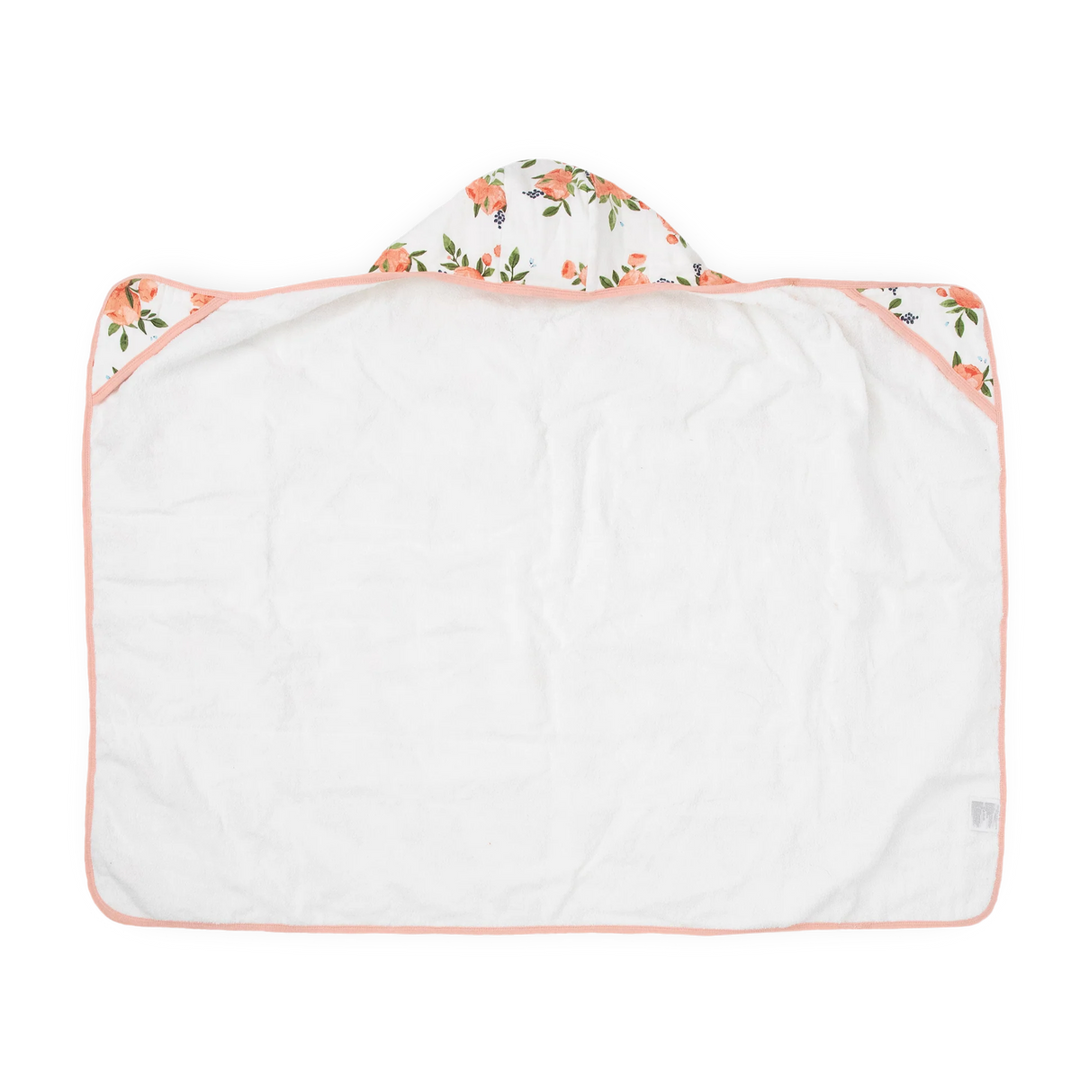 Little Unicorn Toddler Hooded Towel / Watercolor Roses