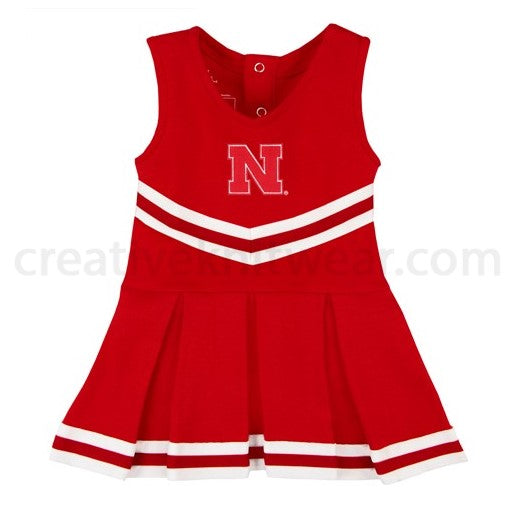 Nebraska Cheerleader Red Bodysuit Dress