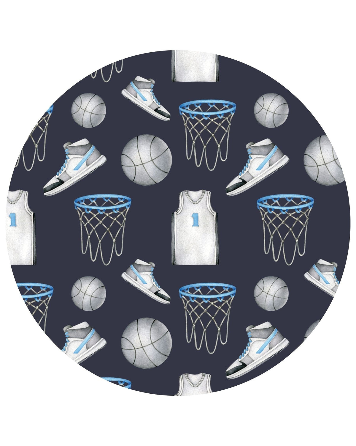 Lev Baby Lounge Set / Navy Basketball (Duncan)
