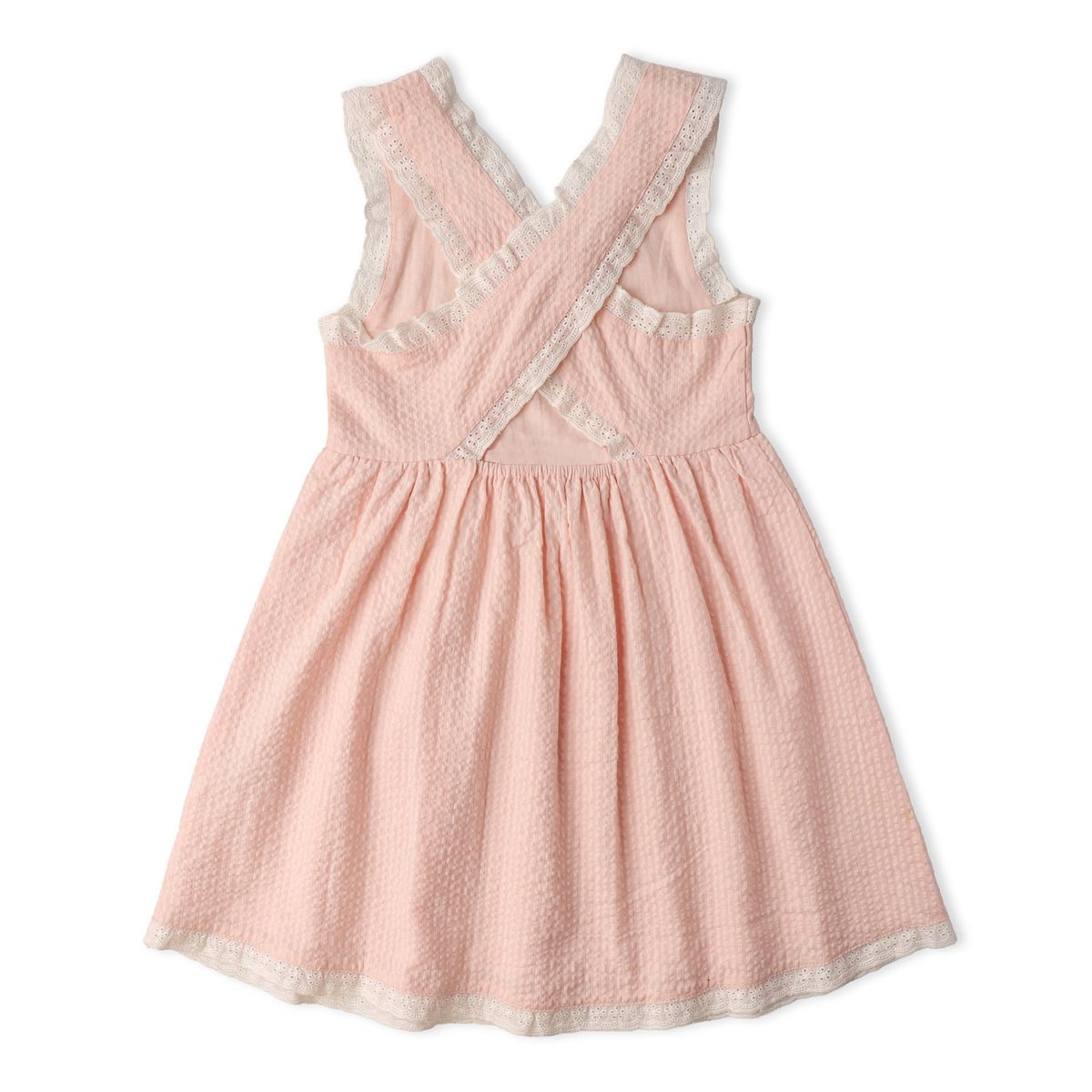 Organic Cross Back Dress / Blush