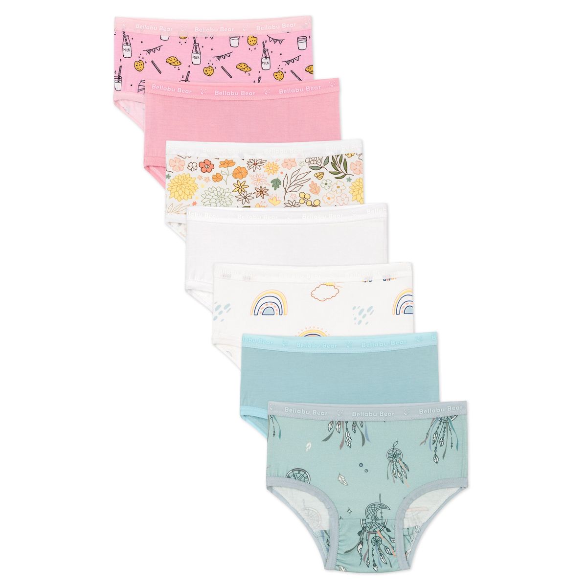 Bellabu Bear Bamboo Girls' Underwear / Springtime Assorted