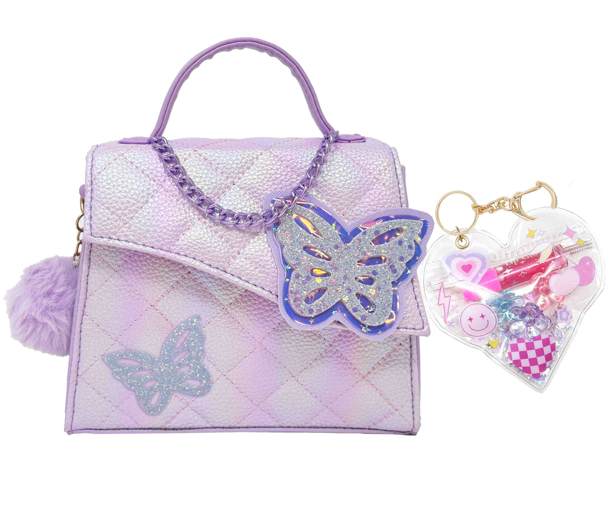 Fancy Crossbody Handbag - Tie Dye Butterfly