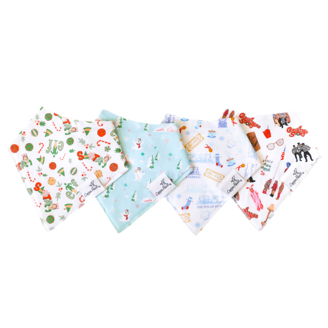 Copper Pearl Bandana Bibs / Christmas Classics