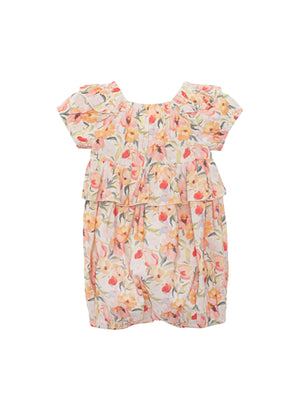 Mabel + Honey Blooming Florals Romper / Pink