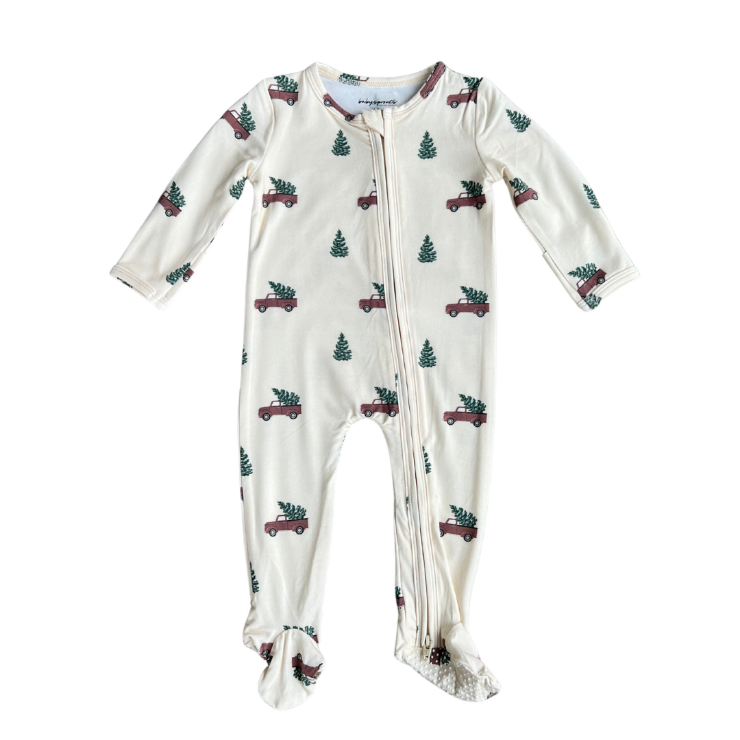 Babysprouts Footie Romper / Christmas Truck