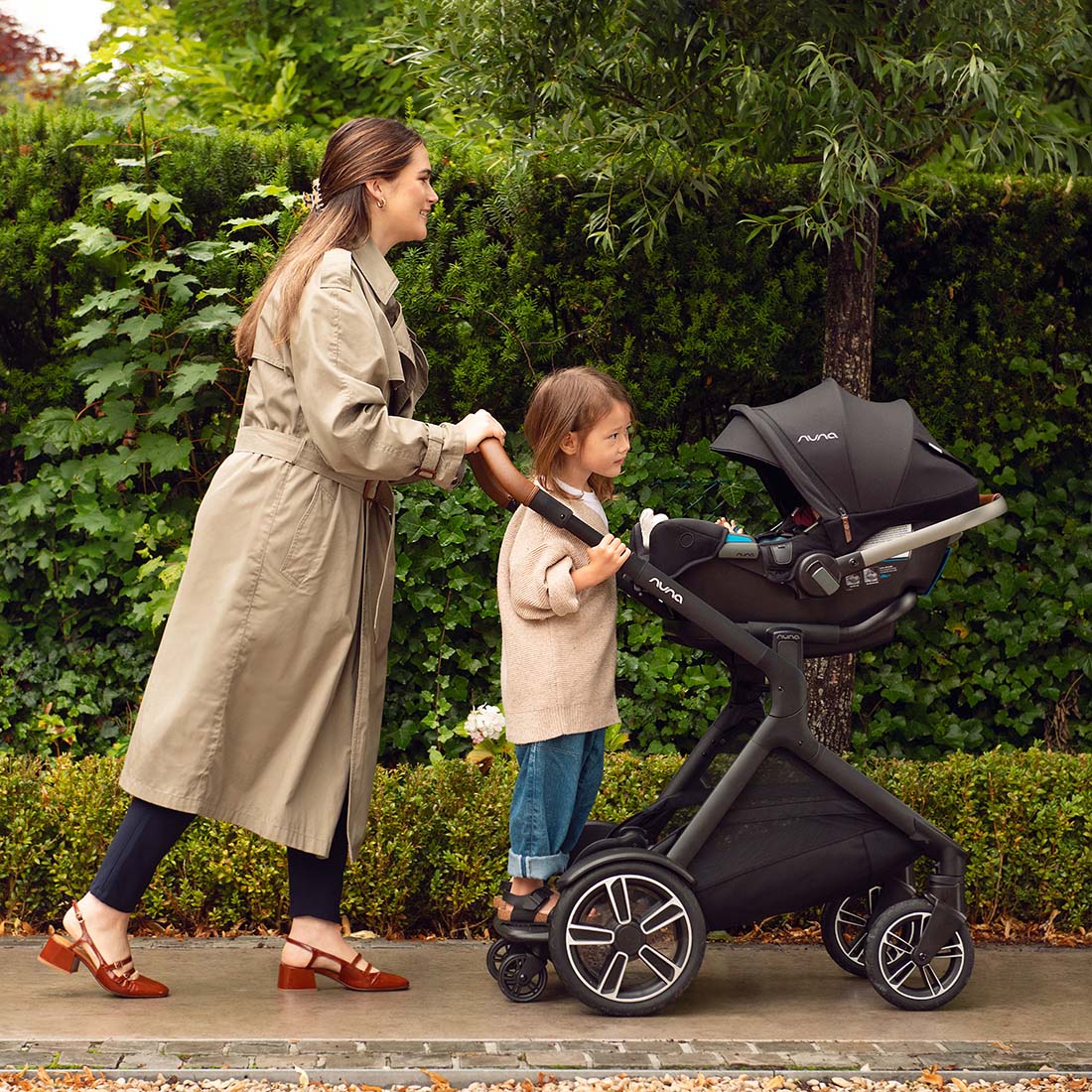 Nuna DEMI Next + Rider Board Stroller Granite