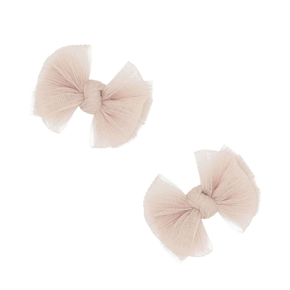 Baby Bling Tulle Baby FAB Clips / Pleated Blush