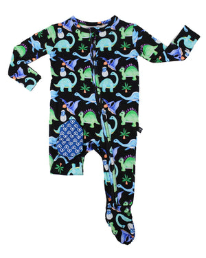 Lev Baby Zippered Footie / Danny Dino