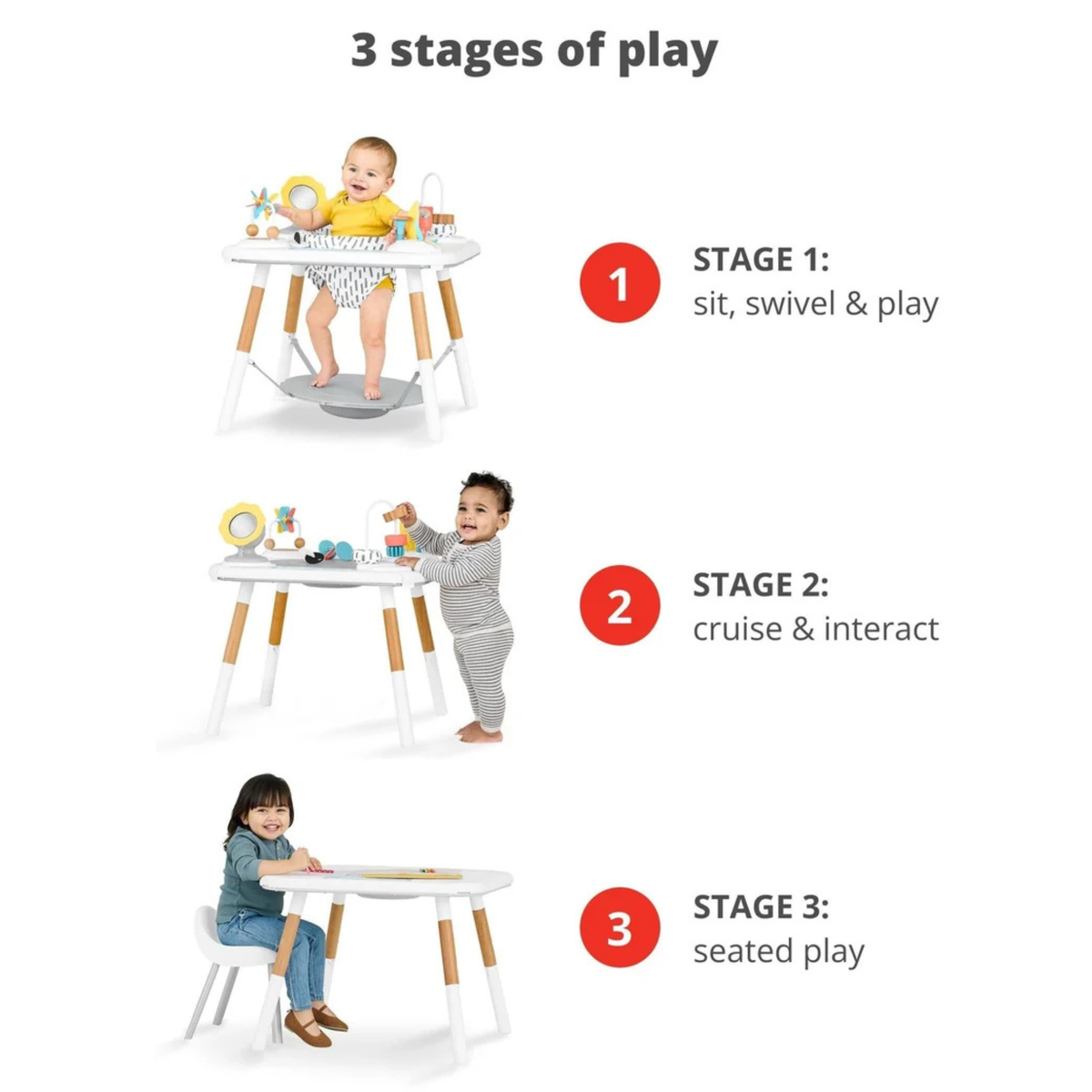 Skip Hop Discoverosity Montessori-Inspired 3-Stage Activity Center & Play Table
