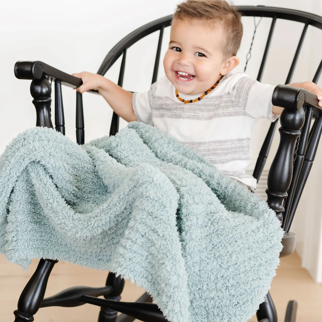 Saranoni Ribbed Bamboni Receiving Blanket (30"x40")