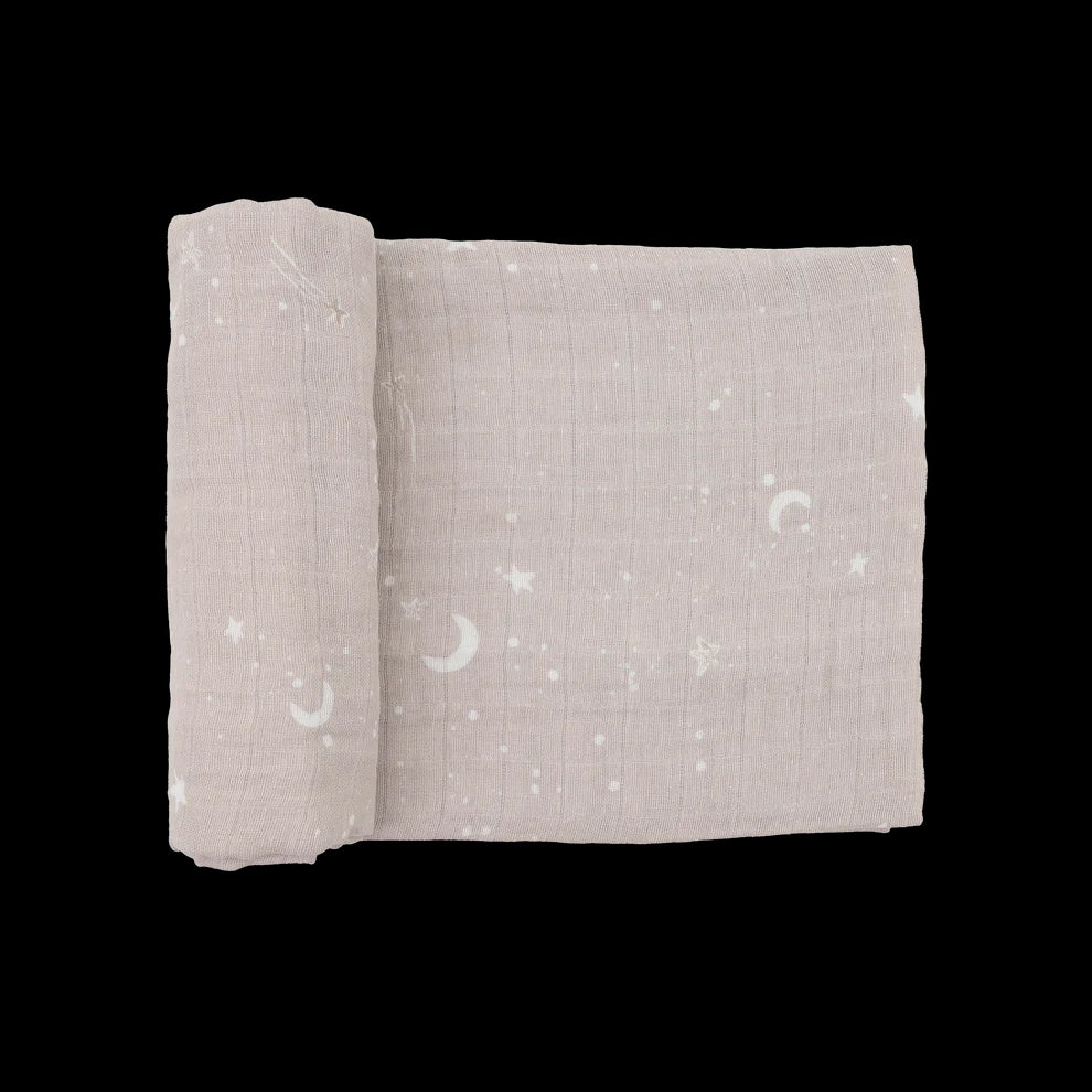 Little Unicorn Organic Cotton Muslin Swaddle Blanket / Moon Dust